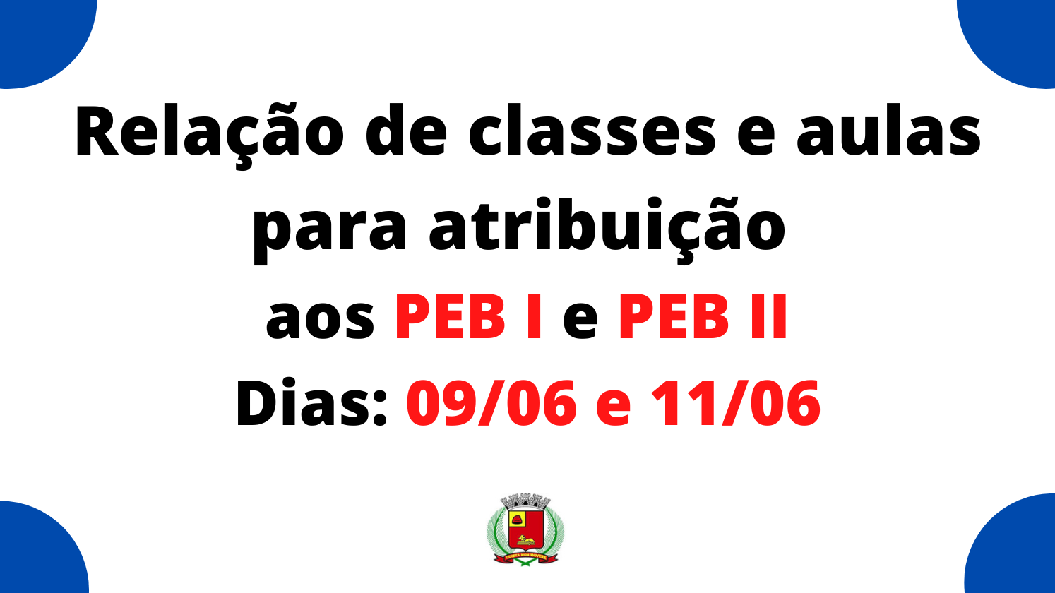 Imagem notícia Relação de Classes e aulas para Atribuição